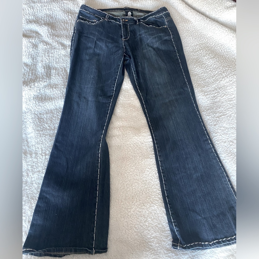 Ed Hardy Christian Audigier White Stitch jeans